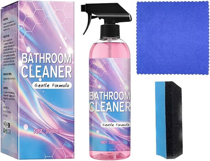 Heavy Duty Bathroom Scrubbing Solution, Bathroom Descaler Foam Cleaner, Powerful Pink Bathroom Cleaner Spray, For Sink Tub Floor Tile (1PCS)