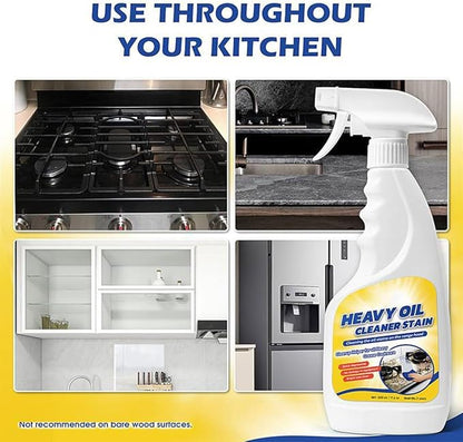 Heavy Duty Kitchen Degreaser Spray, Oven Degreaser Cleaner Heavy Duty, Powerful Multi-purpose kitchen Cleaner Spray for Ovens, Grills, and Stoves (2PCS)