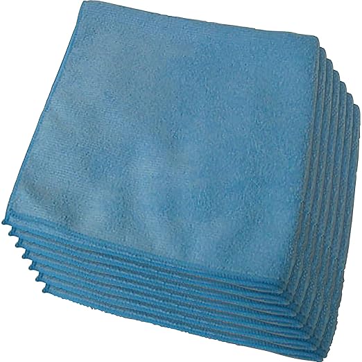 Genuine Joe General Purpose Blue Microfiber Cloth (Pack of 12)