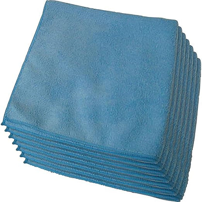 Genuine Joe General Purpose Blue Microfiber Cloth (Pack of 12)