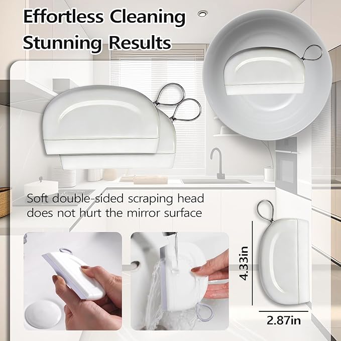 Bamboo Dish Scrub Brushes,Kitchen Wooden Cleaning Scrubbers Set with 100 Kitchen Sink Strainer Mesh Bags, 1 Kitchen Squeegee,4 Pack Round Mini Dish Brush with Ceramic Holder for Kitchen Sink Cleaning