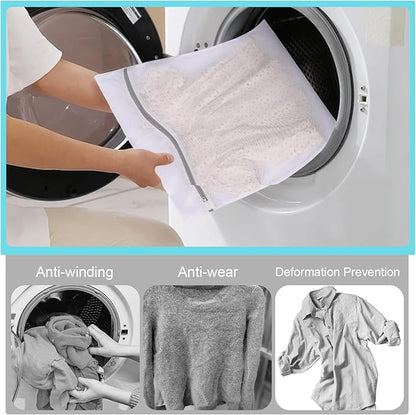 Laundry Bags Mesh Wash Bags, Lingerie Bag for Washing Delicates, White Net, 2XXL