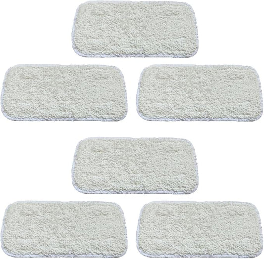 Microfiber Mop Pads Fit for Sienna Luna Steam Mop, Replaces Part # SSM-3006, 6pk
