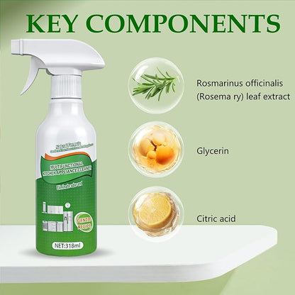 2Pcs Kitchen Cleaner Spray, Multi-Purpose Kitchen Cleaner, Heavy Duty Kitchen Oil Stains Spray for Kitchen, Household, Oven, Stove, Range Hood - 318ml