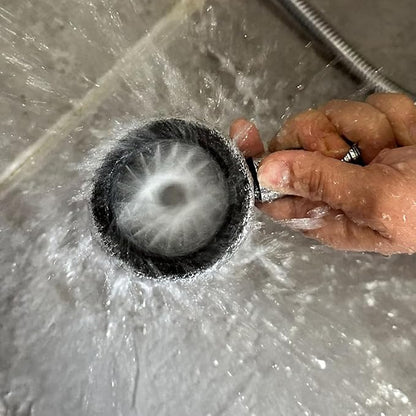Spiral Nozzle Men's Cleaning Shower Head - Upgraded Men's Shower Head,360° Ring Water Spray Shower Heads,Coarse-Pore Design Prevents Clogging,Easy to Install, Suitable for Home Bathrooms (Black+Black)