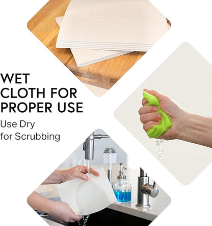 Swedish Wholesale Dishcloths Reusable 8" x 7" Sponge Cloths, Bulk 10 Pack of High Absorbent Cellulose Dish & Kitchen Cleaning Hand Towels, Wring to Dry & Machine Wash, Odor Resistant, Grey