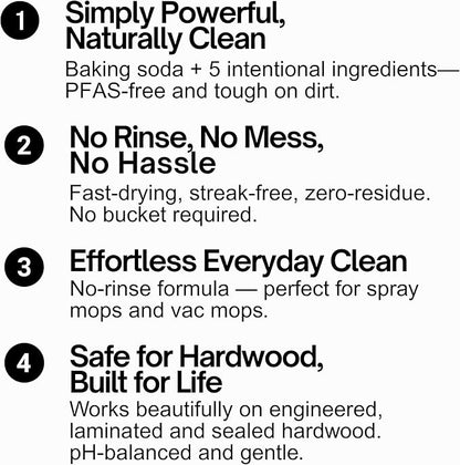 Quick Shine Hardwood Floor Cleaner 27oz| Use in Spray & Vac Mops| Removes Dirt & Scuff Marks| Ready-to-Use, Streak Free, No Rinse| Safer Choice Cleaner| Perfect for Gentle and Effective Cleaning