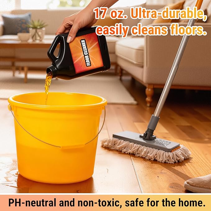 Solubril Tile Cleaner-Heavy Duty Solubrilho Floor Cleaner,Multipurpose Powerful Removing Tile Cleaner Liquid,for Multi-Surfaces, Easy to Rinse & No Residue & Non-Slip(17 Oz)