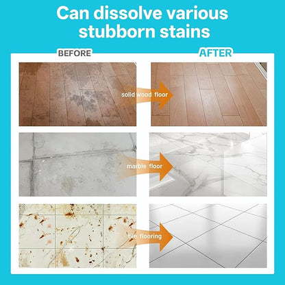 Floor Cleaning Solution Ocean Scent, Compatible with Roborock Cleaning Solution Quick Drying Without Residue Suitable for All Robot Vacuums and Wet Dry Dual-Use Vacuum Cleaners (1 L, Ocean)
