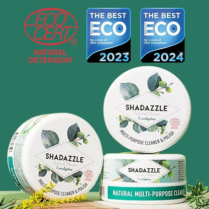 Shadazzle Natural All Purpose Cleaner and Polish – Eco friendly Multi-purpose Cleaning Product (1 Pack, Eucalyptus)