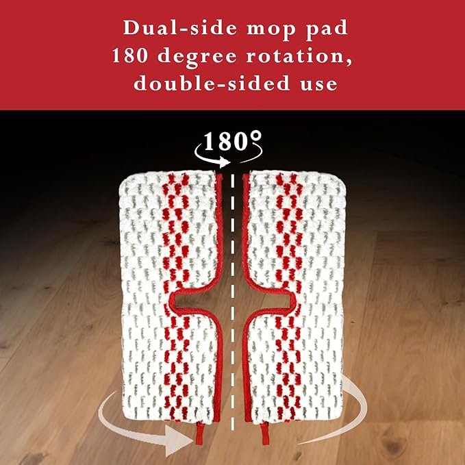 3 Pack Microfiber Spray Mop Pads Compatible with O-Cedar Promist MAX Spray Mop, Washable and Reusable Spray Mop Replacement Pads, Dual-Sides Use Flip Mop Pads Replacement for Wet Dry Floor Cleaning