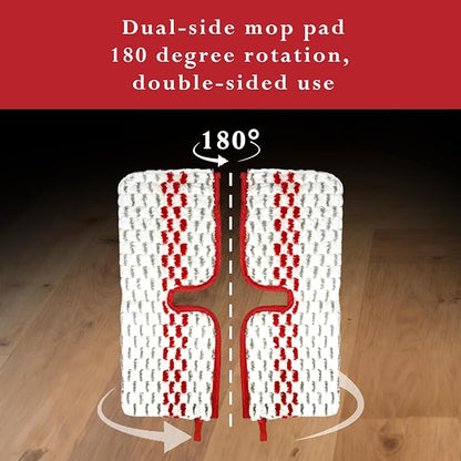 3 Pack Microfiber Spray Mop Pads Compatible with O-Cedar Promist MAX Spray Mop, Washable and Reusable Spray Mop Replacement Pads, Dual-Sides Use Flip Mop Pads Replacement for Wet Dry Floor Cleaning