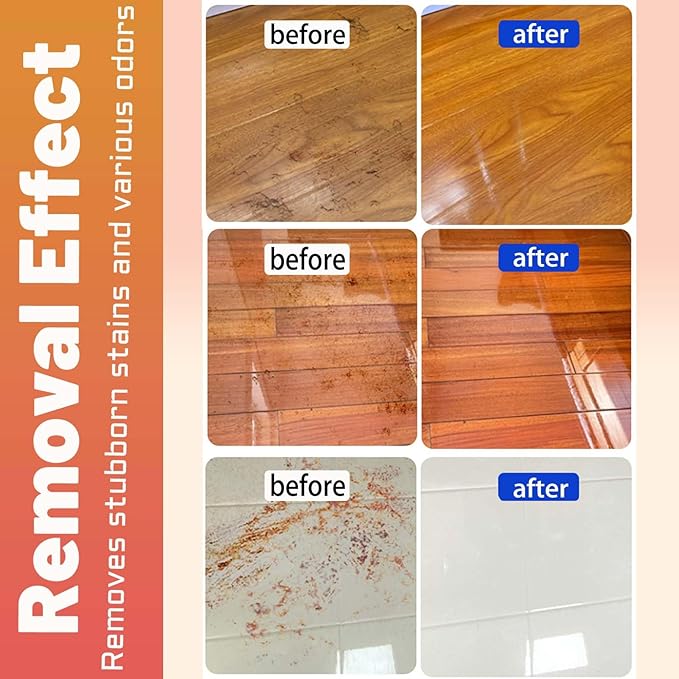 Tile Cleaner, Original Floor Cleaner, Grout Cleaner for Tile Floors, Deep Cleaning Multipurpose Powerful Stain Removing Liquid for Floors, Bathroom Shower, Kitchen (1, 1 PCS)