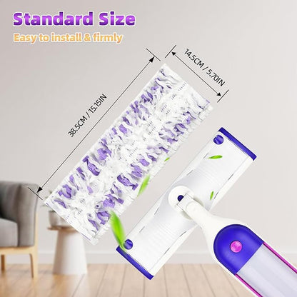 12 Pack Disposable Mop Pads for PowerMop™ Multi-Surface Floor Mop, Mopping Pad Refills for Floor Cleaning