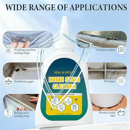 Home Stain Cleaner-7 OZ Fast-Acting All-Purpose Deep Cleaning Gel for Bathroom, Kitchen, Laundry & Room, For Targets Tile Gaps, Washing Machine Seals, Fridge Rubber, Wall & Shower Stains