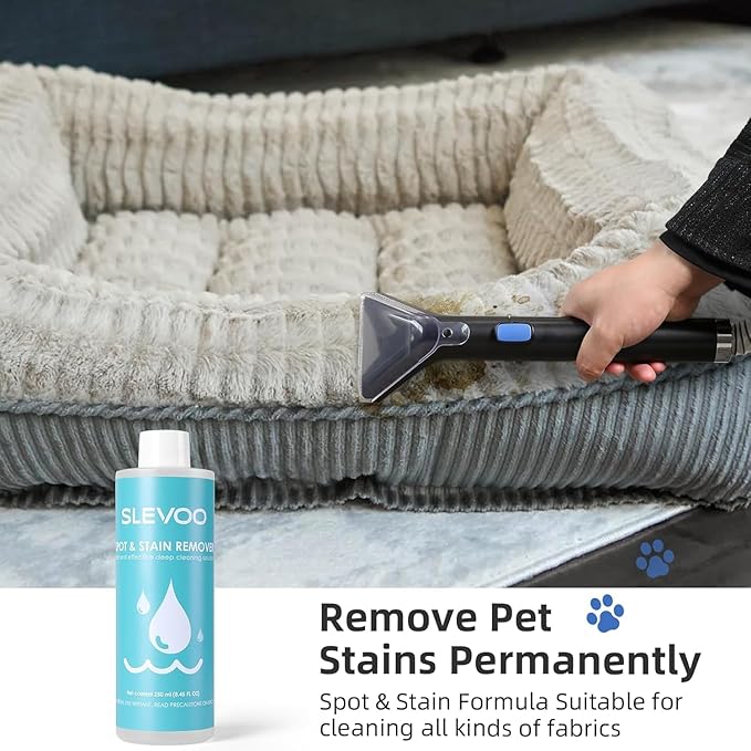 450W Powerful Portable Carpet & Upholstery Spot Cleaner Machine, Free Cleaning solution Included, 11Kpa Power Suction With Tools For Pets, Area Rugs And Couches