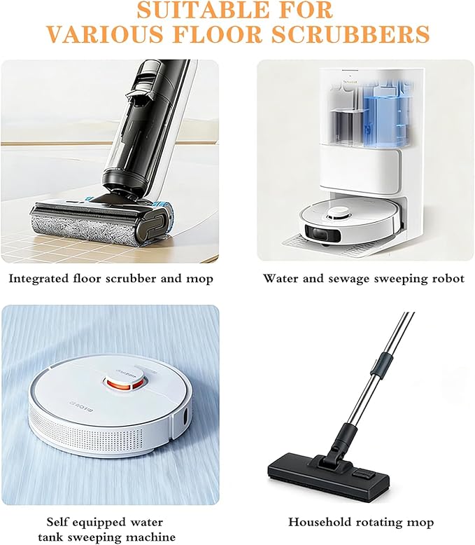 SOPAMI 12pcs Floor Cleaning Solution Tablet Deep Cleans for Multiple Hard Floors, Tile and Vinyl Floors，Suitable With All Robot Vacuums with Mopping and Cordless Wet/Dry Vacuum Mop Cleaner lemon Scent