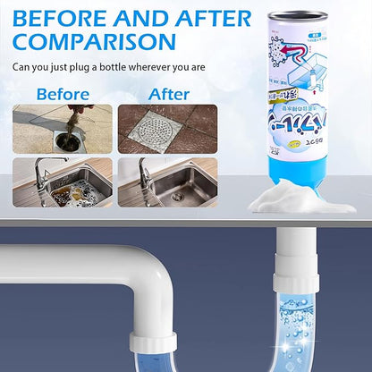Foaming Drain Cleaner,Drain Clog Remover – Sink Cleaner and Deodorizer,Foaming Cleaners for Kitchen, Sinks, Shower Drains,Tubs(2pcs)