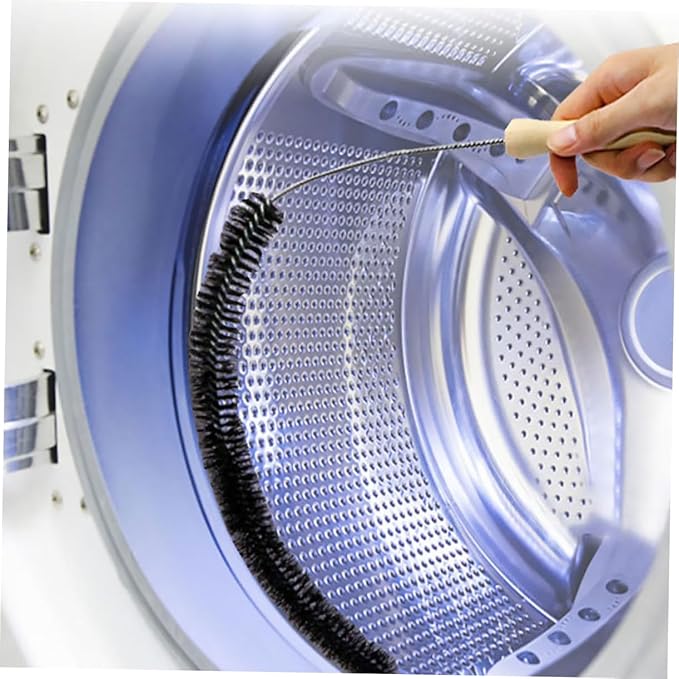 Dryer Vent Cleaning Brush 27.95 Inch Flexible Lint Remover with Bendable Wire Shaft and Non-Slip Handle for Refrigerator Coil and Appliance Dust Cleaning