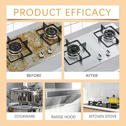 Kitchen Foam Cleaner,120ml Powerful Stain Removing Foam Cleaner,Multi-Purpose Foam Cleaner,Clean Up Kitchen Oil Stains,Heavy Oil Stain Spray Cleaner,Quick Cleaning Spray (120ml)