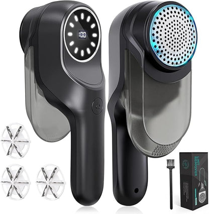 Fabric Shaver, Lint Remover, Lint Shaver with 2 Speeds 3 Replaceable Blades, Sweater Shaver, Clothes Shaver, Fabric Pilling Remover, Fabric Shaver for Furniture, Electric Lint Remover for Clothes
