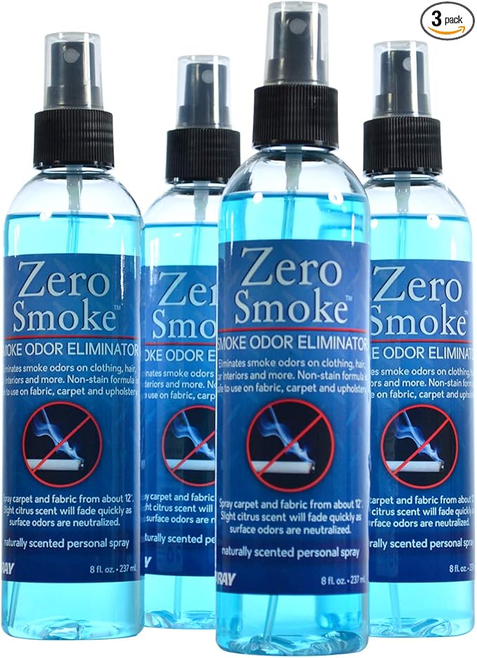 Jenray Smoke Odor Eliminator Spray 8 Oz. Smoke Smell Eliminator (4)