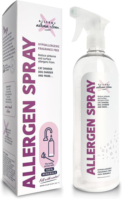 Allergen Spray, Pets, Dust Allergies & More, Air & Surface, Just Add Water, Bottle, Over 33oz