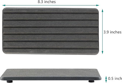 NiuYichee 2 PCS Water Absorbent diatomite Coasters, 8.3" x 4" Water Absorbing Stone Tray for Sink, Stone Drying mat for Kitchen Counter, Stone soap Tray Used for Hand Soaps & toiletries & Plants