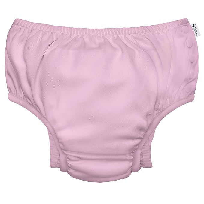 green sprouts Reusable Snap Swim Diaper Light Pink 18 Months