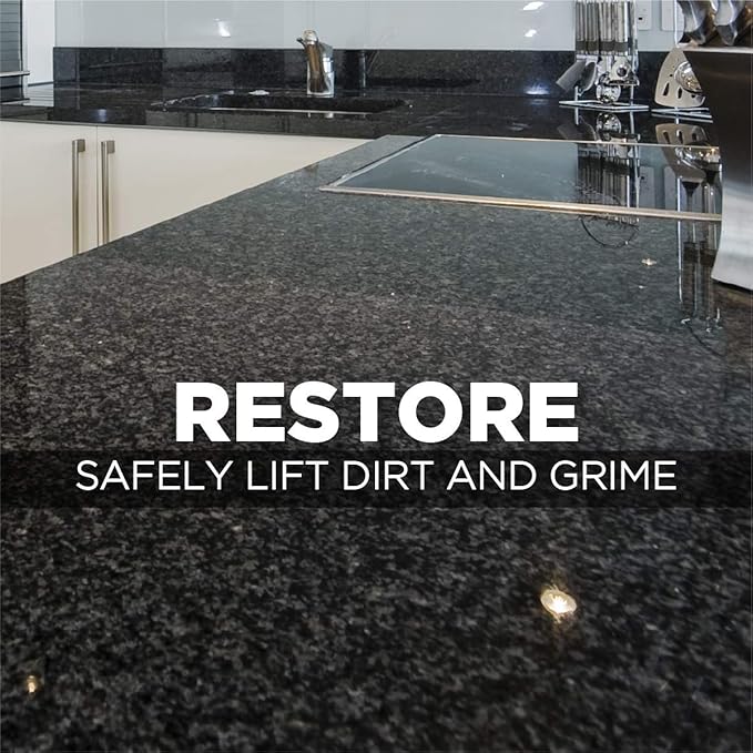Weiman Granite Cleaner and Polish - 17 Ounce - For Granite Marble Soapstone Quartz Quartzite Slate Limestone Corian Laminate Tile Countertop and More