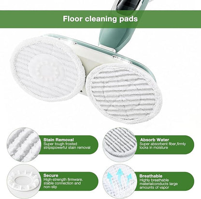 8 Pack Steam Mop Replacement Pads for Shark S8001 S7001 S7201 S7000AMZ S8201 Steam and Scrub Mop Pads Repeatedly Washed for All Floors Cleaning