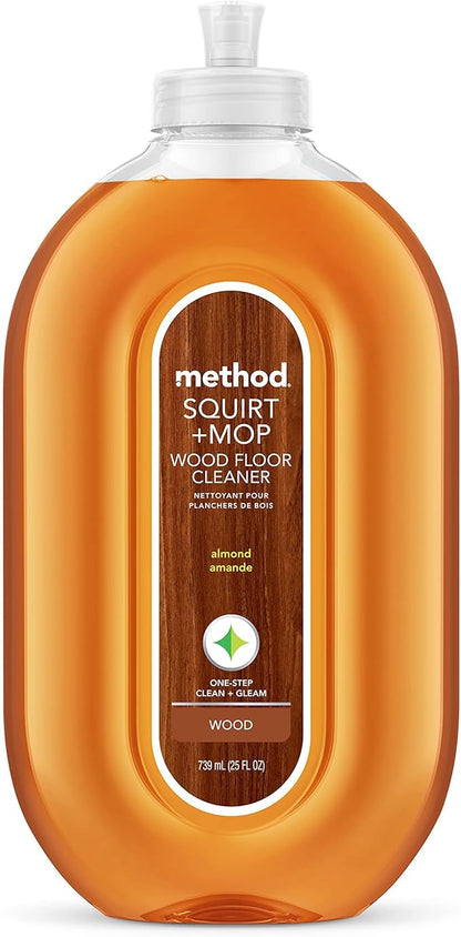 Method Squirt + Mop Hardwood Floor Cleaner Refill, Almond, 68 Ounce