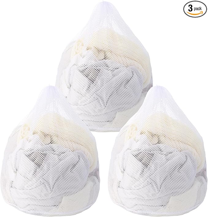 3 Pcs Sturdy Mesh Laundry Bags Large Mesh Laundry Bag 23.6 x 31.5 Inches with Drawstring Closure Washing Machine Bags for Delicates Suitable for Clothes Bed Linen Travel and Family Use