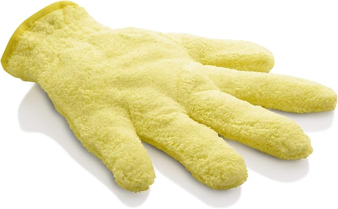 E-Cloth High Performance Dusting Glove, Microfiber Cleaning Cloth, Traps Dust, Pollen, Pet Fur, and Hair, Great for Wood and Leather Surfaces, Washable and Reusable, 1-Pack