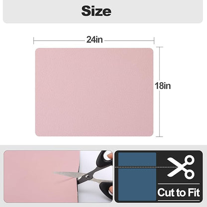 Ecotrim - Dish Drying Mat for Kitchen Counter | Coffee Bar Mat for Countertops | Heat Resistant Drainer Mat with Non-slip Rubber Backed | Hide Stain Kitchen Absorbent Draining Mat | Pink 18"x24"