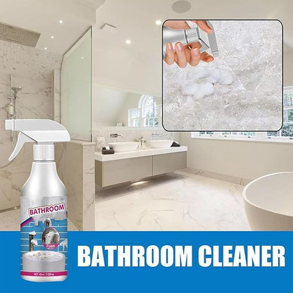 Bathroom Descaler Foam Cleaner, 2025 New Bathroom Descaler Cleaner, Stubborn Stains Cleaner, Limescale Cleaner, All Purpose Rinse Free Cleaning Spray for Bathtub, Sink, Toilet, Tiles (2Pcs)