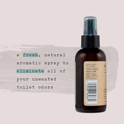 Air Essentials 4 oz Essential Oil Toilet Spray - Eliminate Bathroom & Toilet Odors with Pure Essential Oils - Air Freshener Made with Clean Plant-Derived Ingredients (Eucalyptus Mint)
