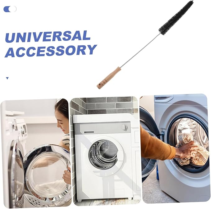 Lint Brush for Dryer Vent Dryer Cleaning Tool Washing Machine Brush Vent Cleaner Lint Remover Soft Bristles Non-Abrasive Easy Storage Thorough Cleaning