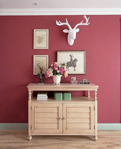 Safiyya 393"x17.7" Red Peel and Stick Wallpaper Rose Red Contact Paper Solid Color Wall Paper Decorative Waterproof Removable Wallpaper for Wall Vinyl Roll