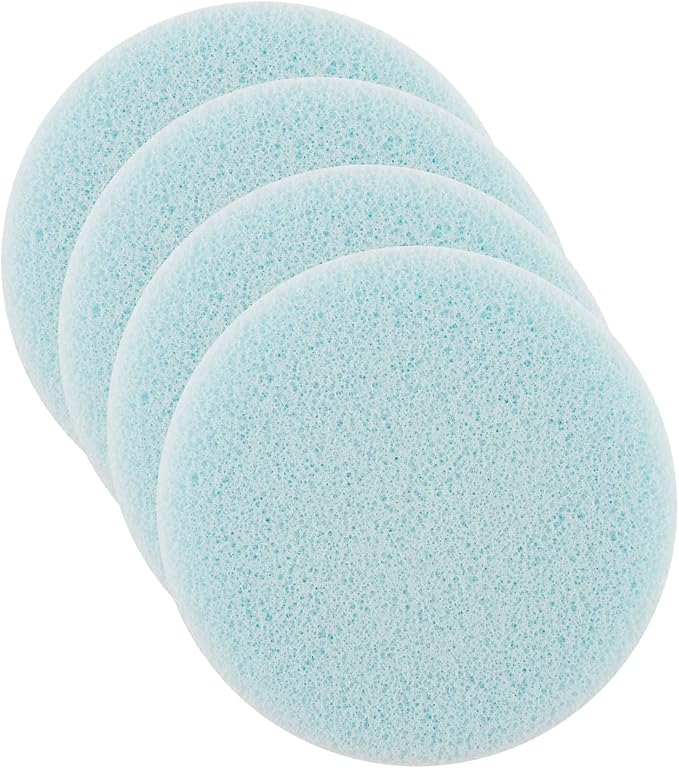 BAOFALI 4 Pcs/Set Stamp Scrubber,Stamp Cleaning Sponge,Ink Removing Tool for Applicable to Stamp Cleaning Cloth Stamps Rubber Stamps,Stamp Positioners and Craft Supplies Tool （Light Blue）