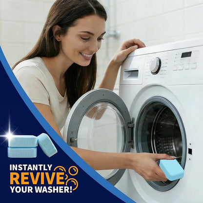 36 Pack Washing Machine Cleaner Descaler Tablets-18-Month Supply, Deep Cleaning Descaler for Front & Top Load Washers, Deodorizer, Mold & Limescale, Septic Safe, Compatible with All Brands