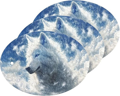 Wolf Kitchen Scrub Sponges, Pop-up Kitchen Cleaning Sponges Reusable Dish Washing Sponges for Bathroom Household Cleaning 3 Pack - Non Scratch Scrubber