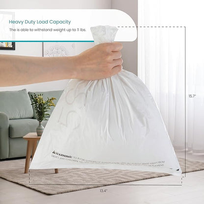 Home Zone Living 1.3 Gallon Trash Bags with Fresh Scent, Heavy Duty Custom Fit Design for 5 Liter Wastebasket Liners, Code 5S, 120-Count