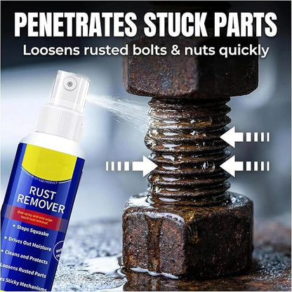 Rust Remover, 2026 Upgrade Rust Remover for Metal, Anti-Rust Lubricant Spray,Multi-Purpose Lubricant Rust Remover Spray For Vehicles, Tools, Chains (3set)
