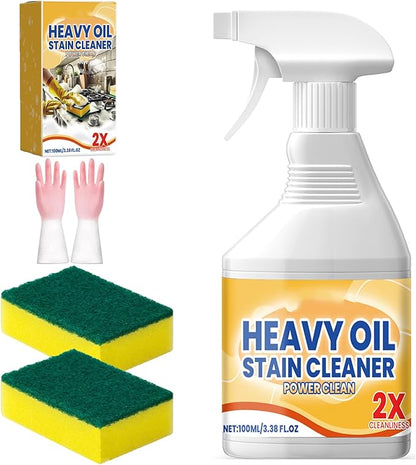 Kitchen Cabinet Cleaners and Polishers, 3.38 Oz All in One Cabinet Cleaner, Heavy Oil Cleaner Stain, For Stove,Oven,Dishwasher, Tiles (1Pcs)