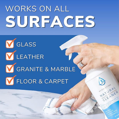 PURE Hypochlorous Acid Spray, Multi-Purpose Cleaner, Superior Shelf Life, 0% Bleach, 0% Alcohol, Food Contact Safe, Eliminate Non-Living Allergens, Remove Pet Odor, Clean Any Surface