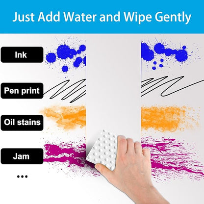 Magic Sponge Erasers, 50 Pack 2X Density Stronger Melamine Sponge Foam Pads, Multi-Functional Household Cleaning Supplies Cleaner for Kitchen, Bathroom, Bathtub, Sink, Wall Cleaner