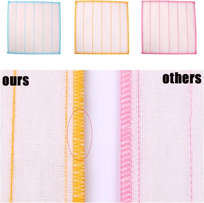 10 Pcs Simply Natural Wood Fiber Cleaning Cloths, 11.8 * 11.8inch Simply Natural Wood Fiber Cloths, Reusable Odor Free Dish Cloths & Dish Towels