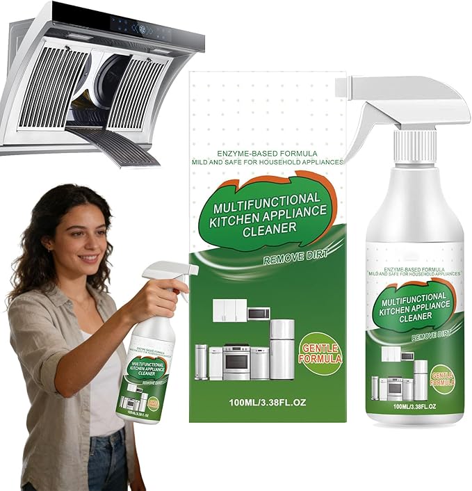 Multi-purpose Enzyme Foam Cleaner, Multifunctional Kitchen Appliance Cleaner, Kitchen Cleaner Spray, All-Purpose Household Cleaners for Oven, Stove, Range Hood (1PC)
