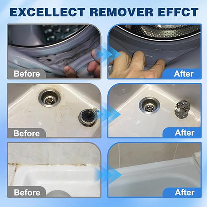 Home Stain Cleaner Gel,Mold Stain Remover,All-Purpose Gel with Brush Deep Cleaning gel for Tile Gaps, Washing Machine Seals, Fridge Rubber, Wall & Shower Stains